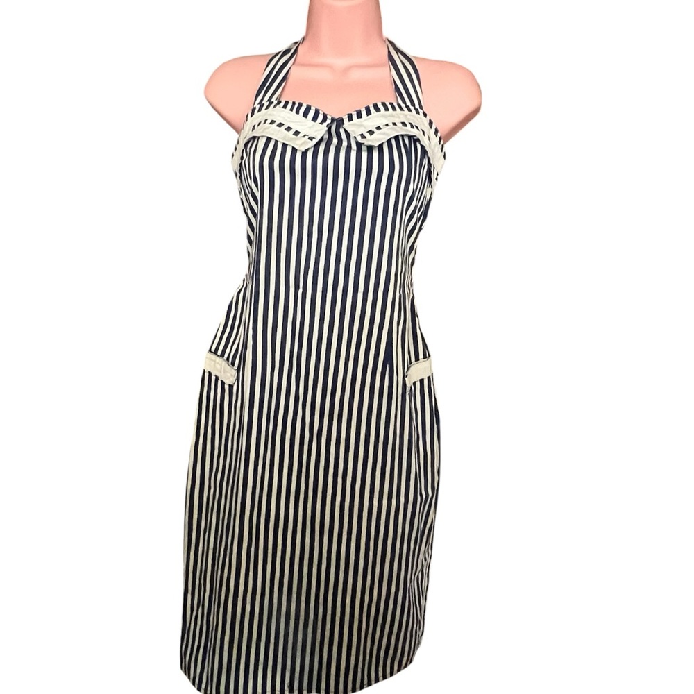 Collectif Dress,Navy blue and White Retro styleDress size 4 US  size 10UK
